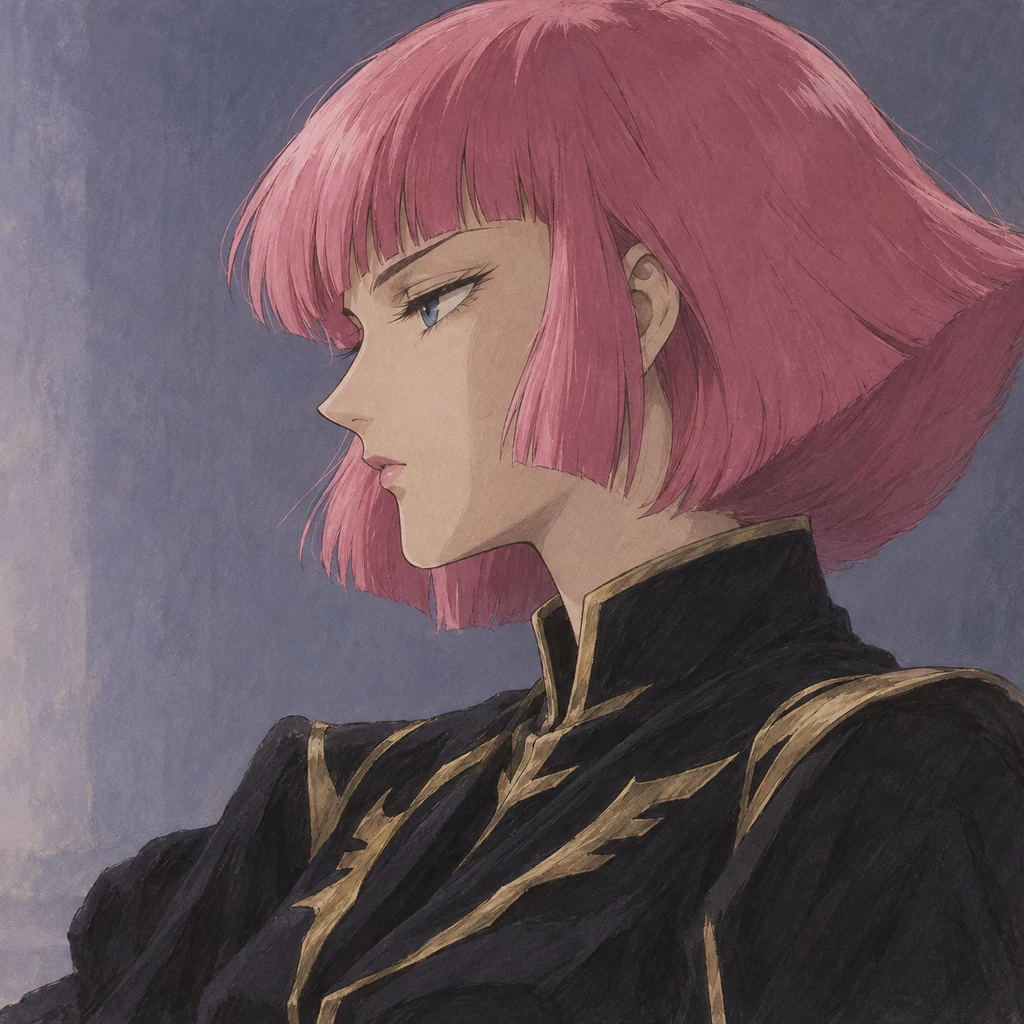 ハマーン・カーン AI 辅助角色插画