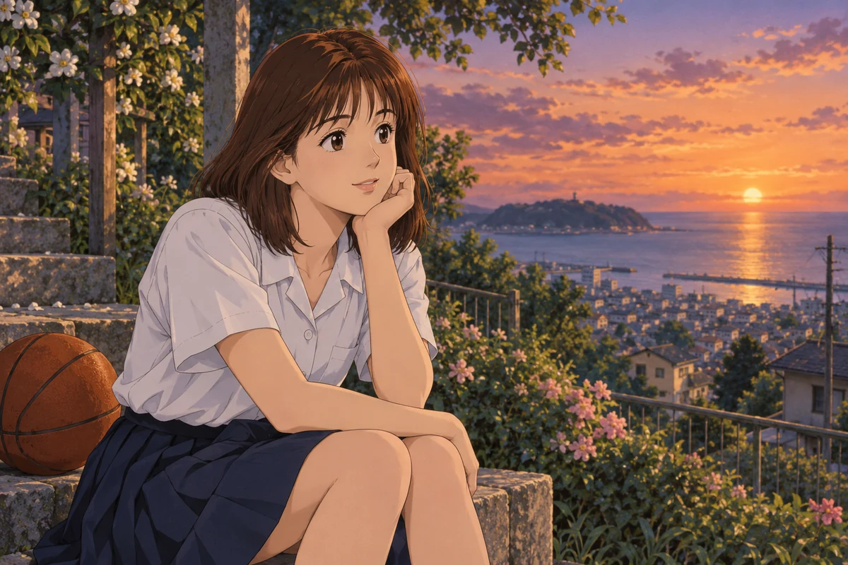 Haruko Akagi AI 插画
