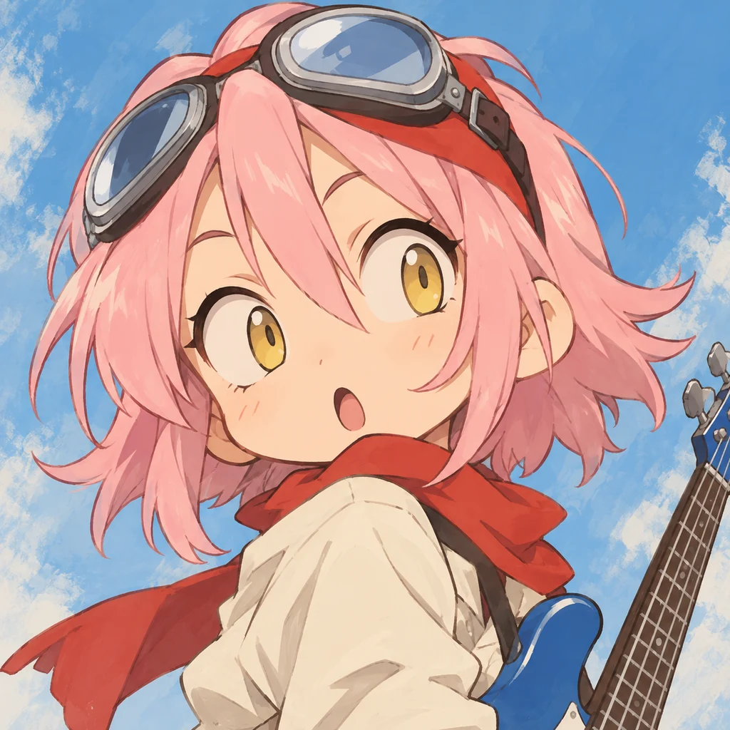 Haruko Haruhara AI 辅助角色插画