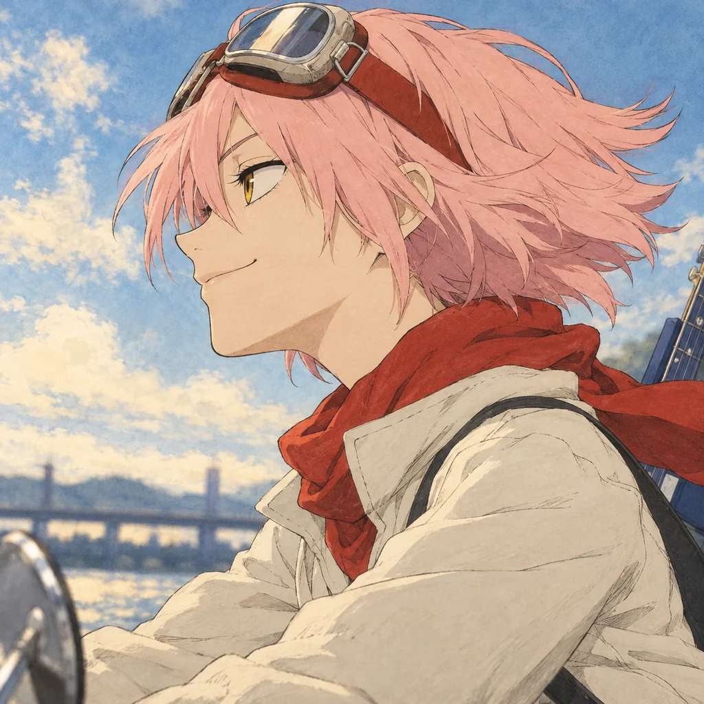 Haruko Haruhara AI 辅助角色插画