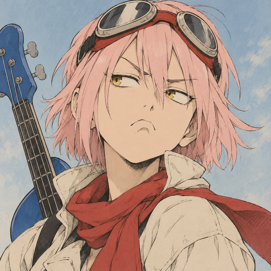 Haruko Haruhara AI 辅助角色插画