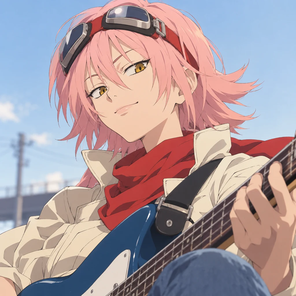 Haruko Haruhara AI 辅助角色插画