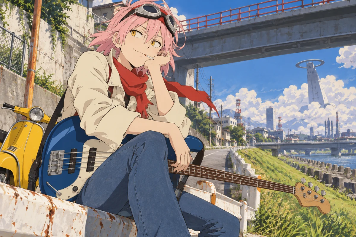 Haruko Haruhara AI 插画