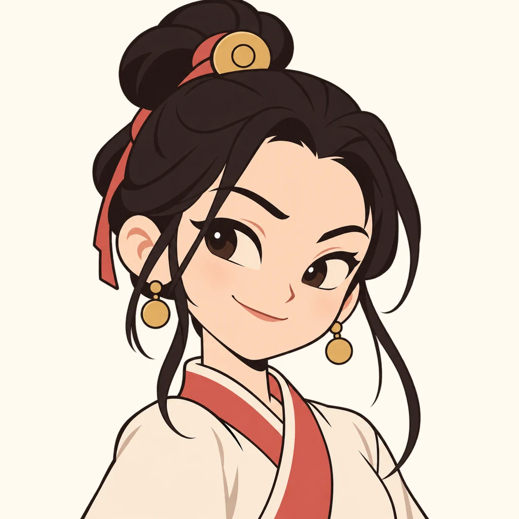 He Xiangu AI 辅助角色插画