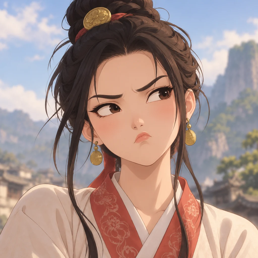 He Xiangu AI 辅助角色插画