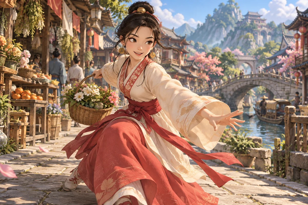 He Xiangu AI 插画