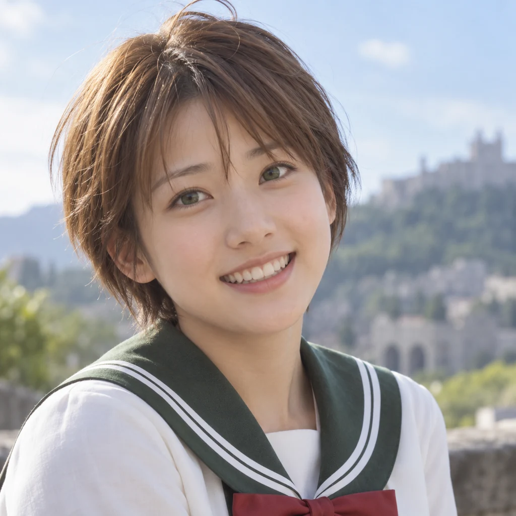 Hitomi Kanzaki live-action AI portrait