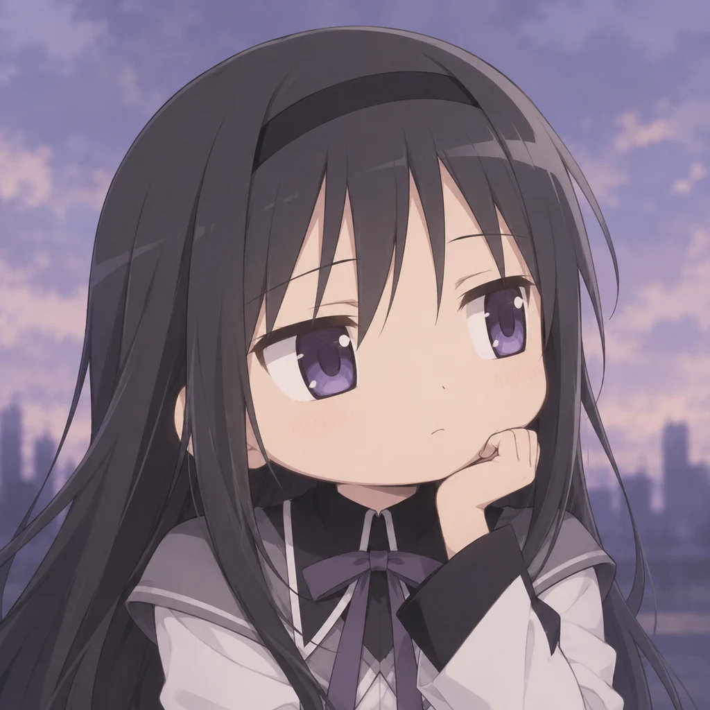 Homura Akemi AI 辅助角色插画