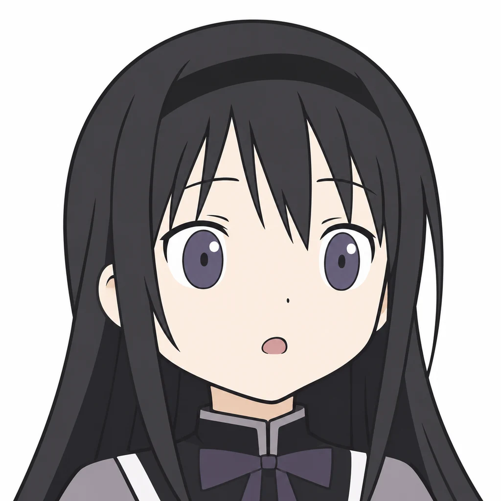 Homura Akemi AI 辅助角色插画