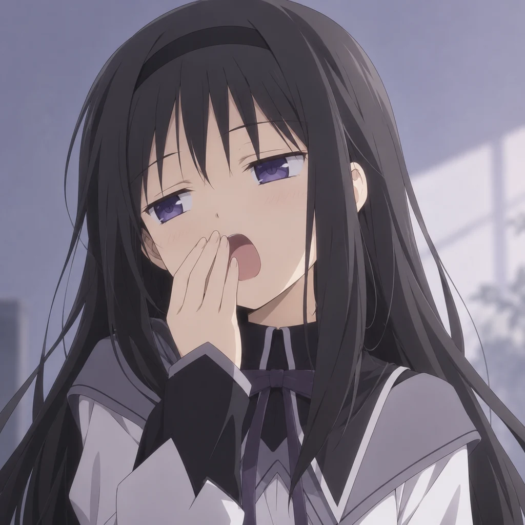 Homura Akemi AI 辅助角色插画