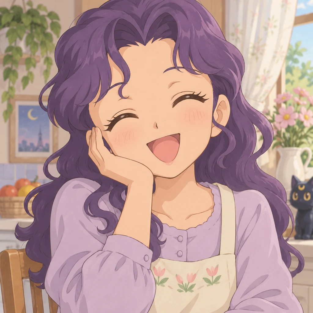 Ikuko Tsukino AI 辅助角色插画