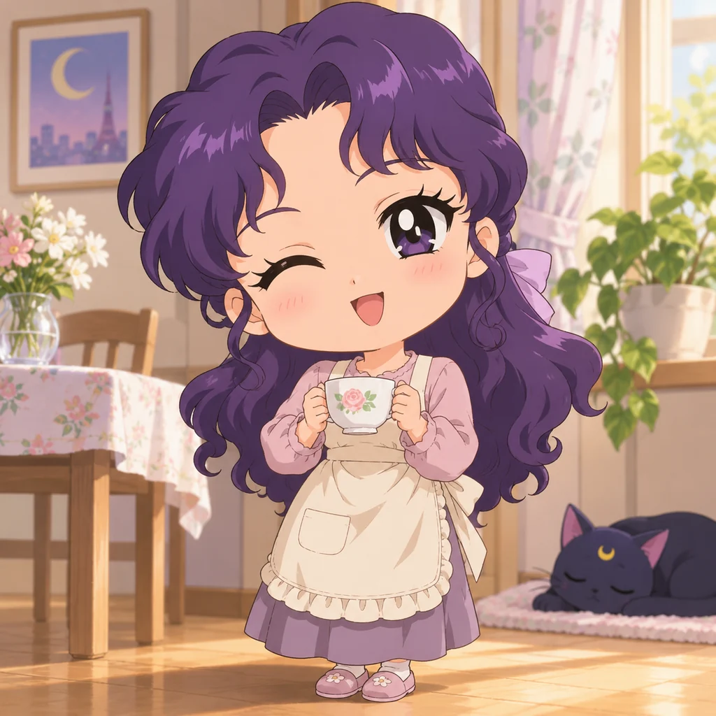 Ikuko Tsukino AI 辅助角色插画