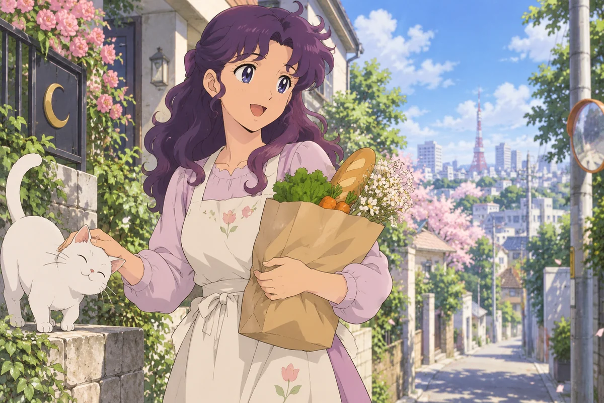 Ikuko Tsukino AI 插画