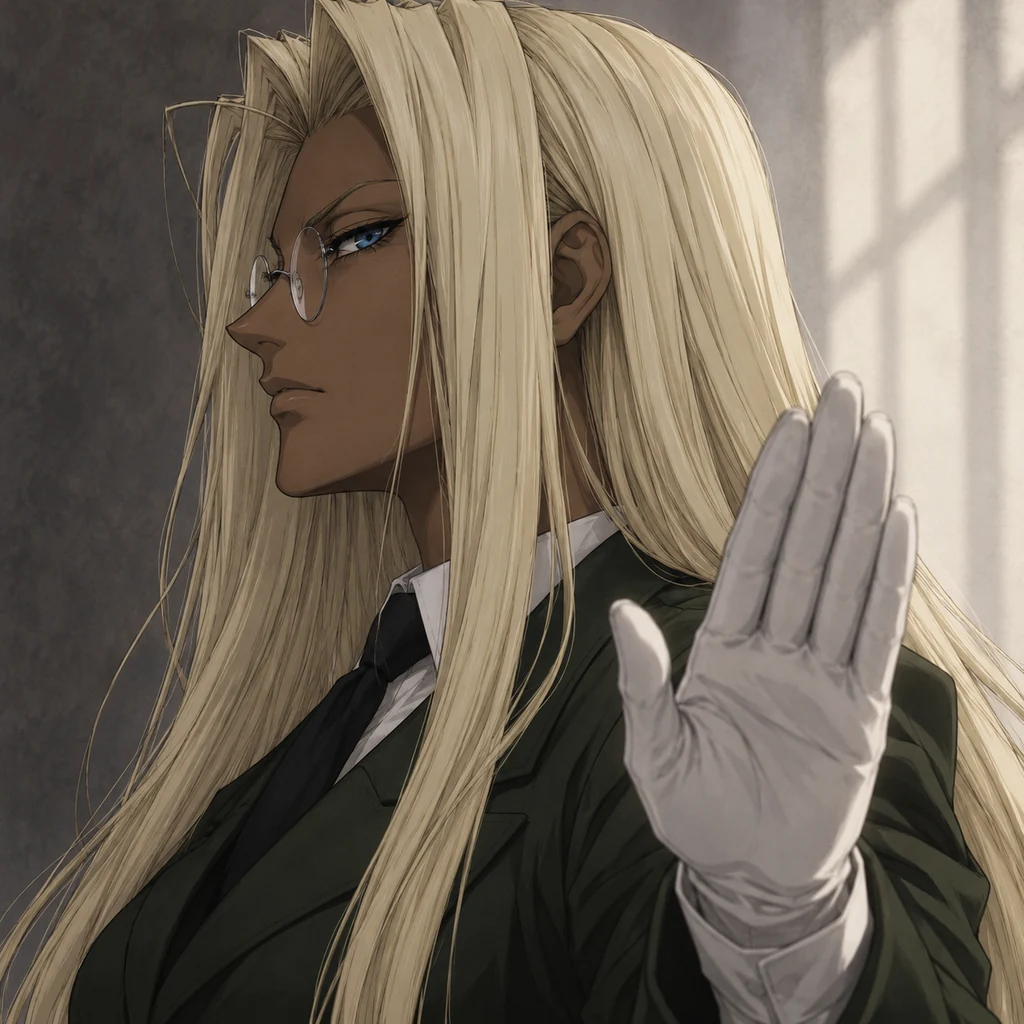 Integra Hellsing AI 辅助角色插画