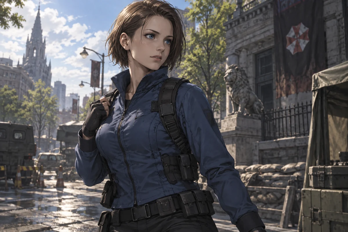 Jill Valentine AI 插画