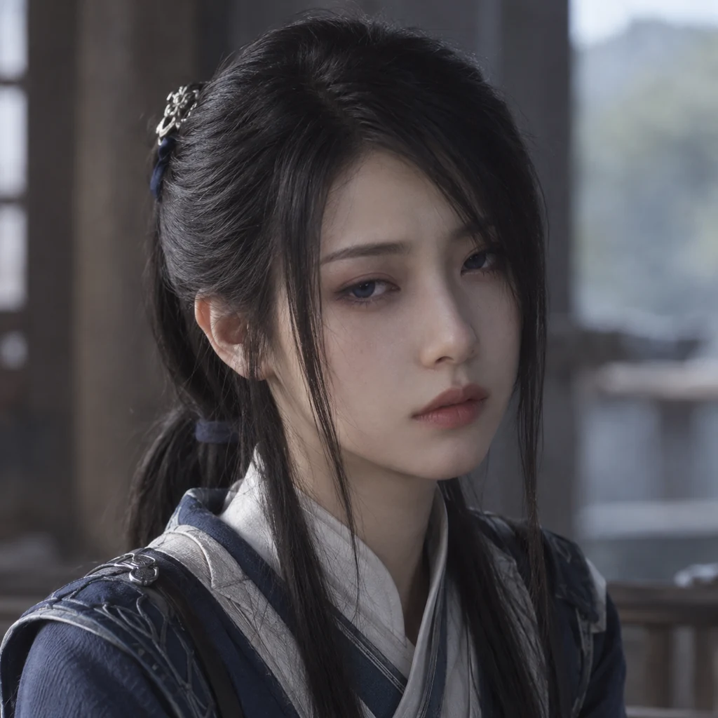 Ji Ruxue live-action AI portrait