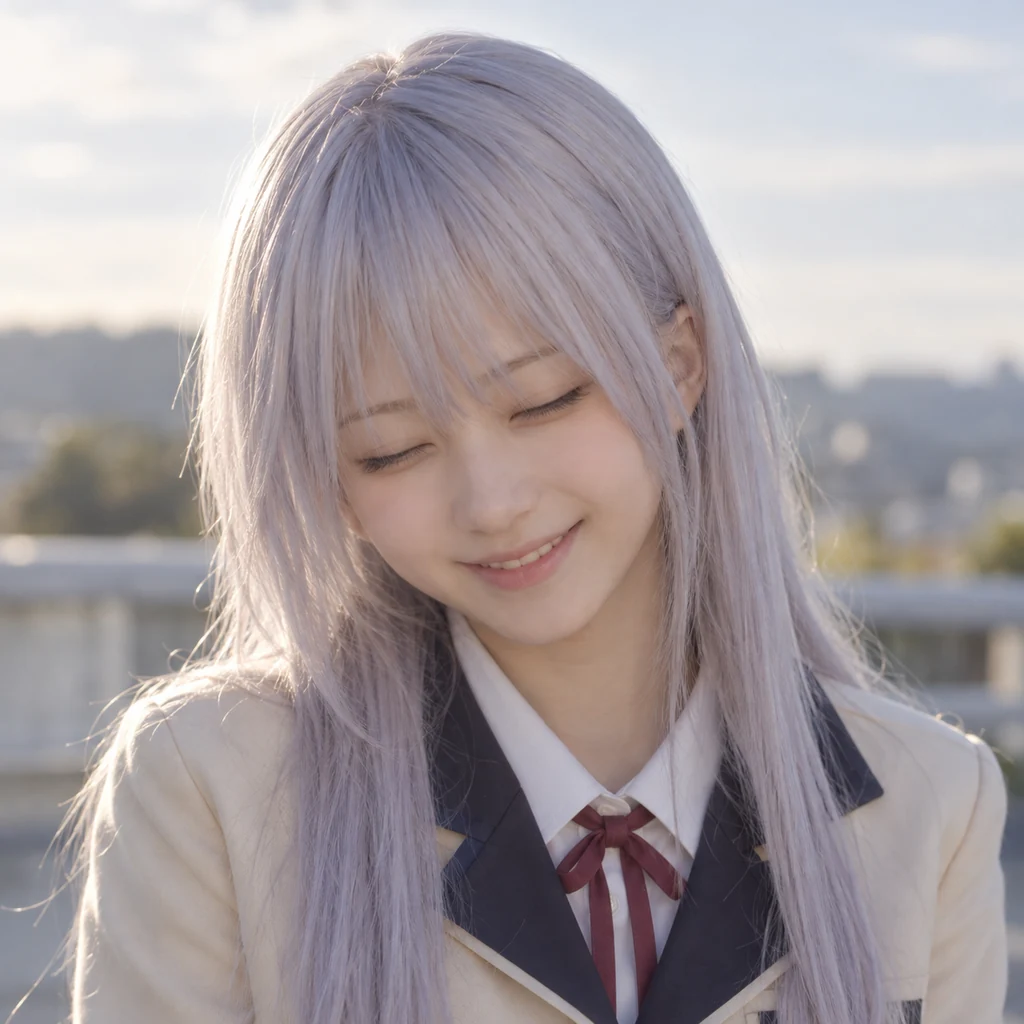 Kanade Tachibana live-action AI portrait