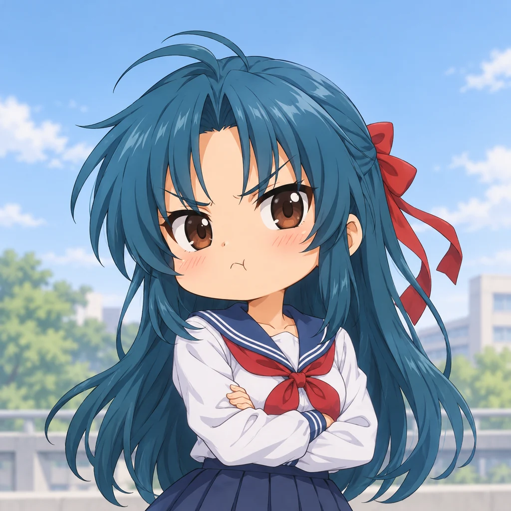 Kaname Chidori AI 辅助角色插画