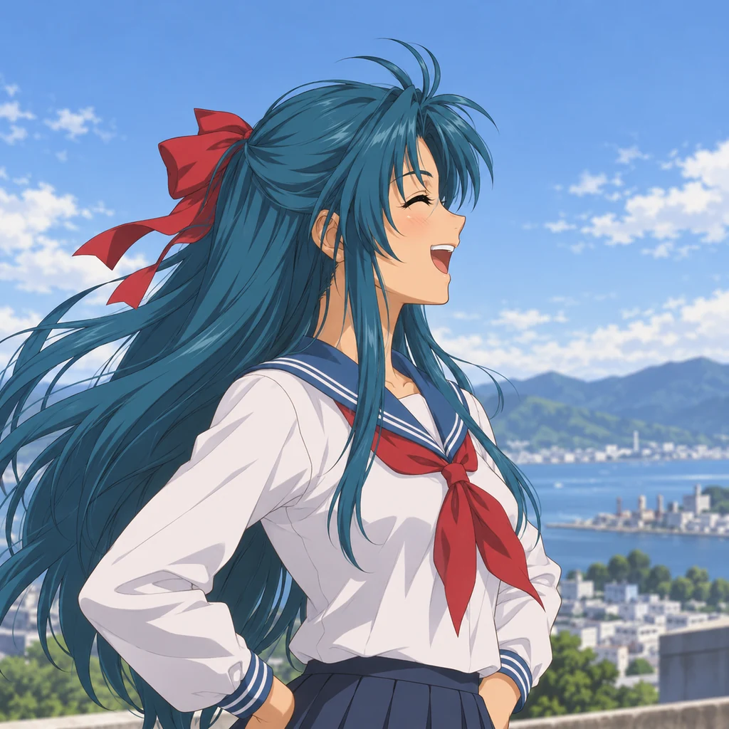 Kaname Chidori AI 辅助角色插画