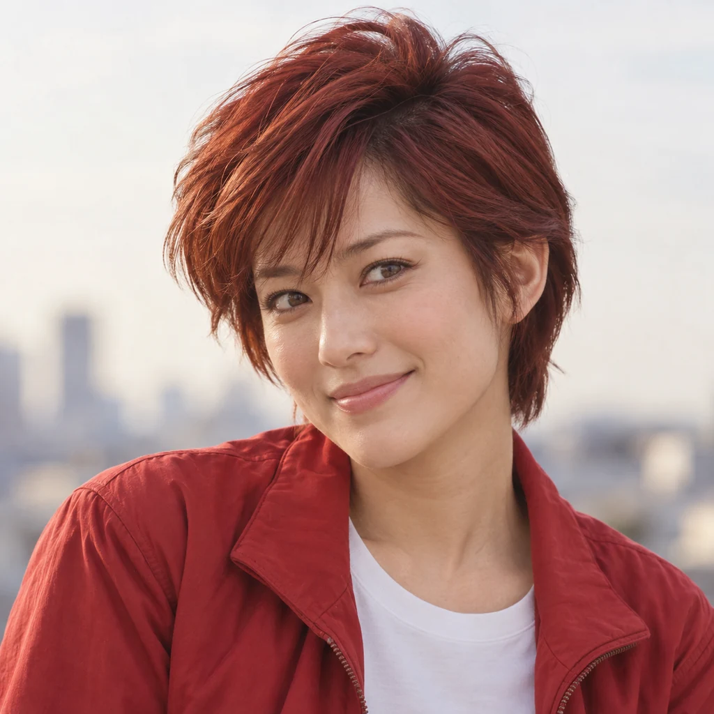 槇村香の実写風AIポートレート