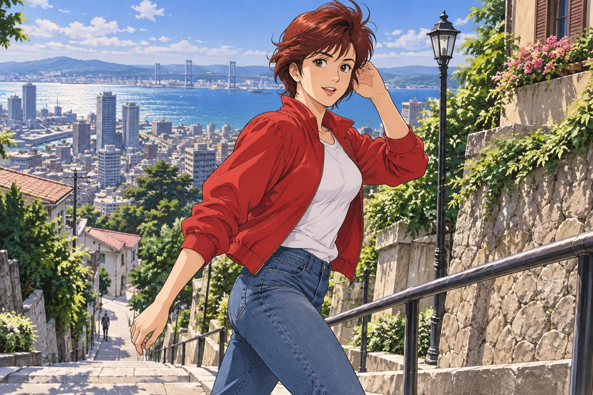 槇村香 AI 插画