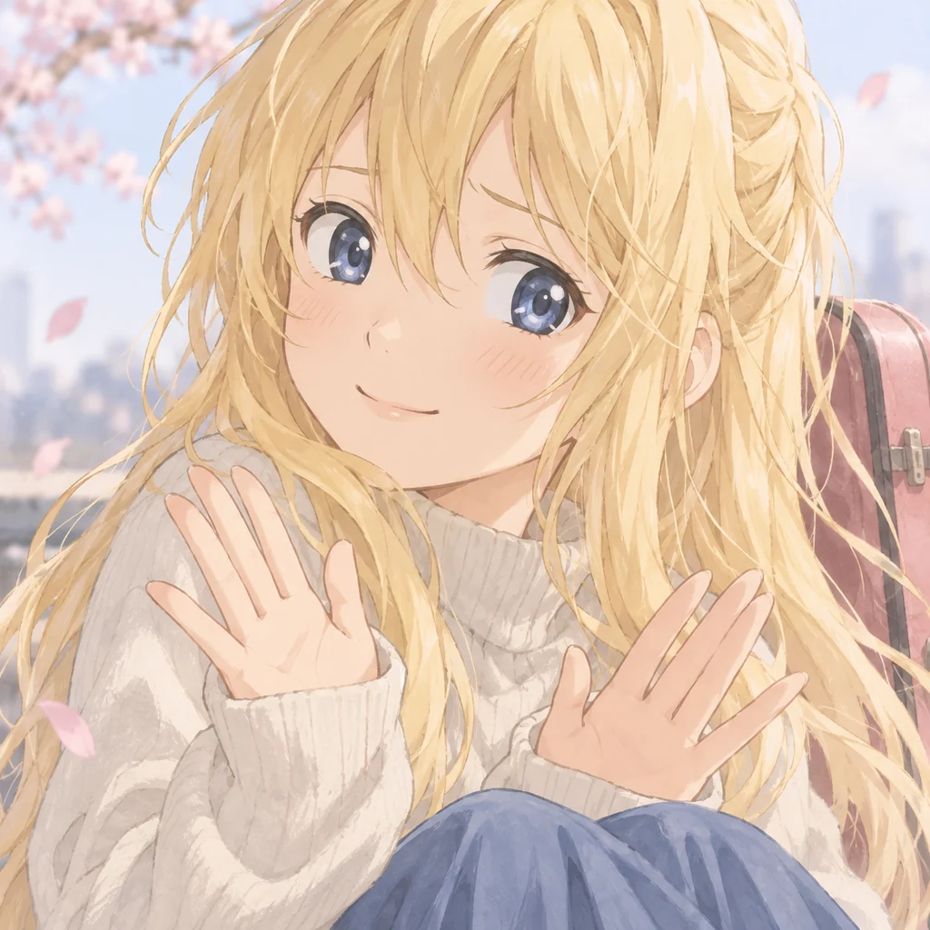 Kaori Miyazono AI 辅助角色插画