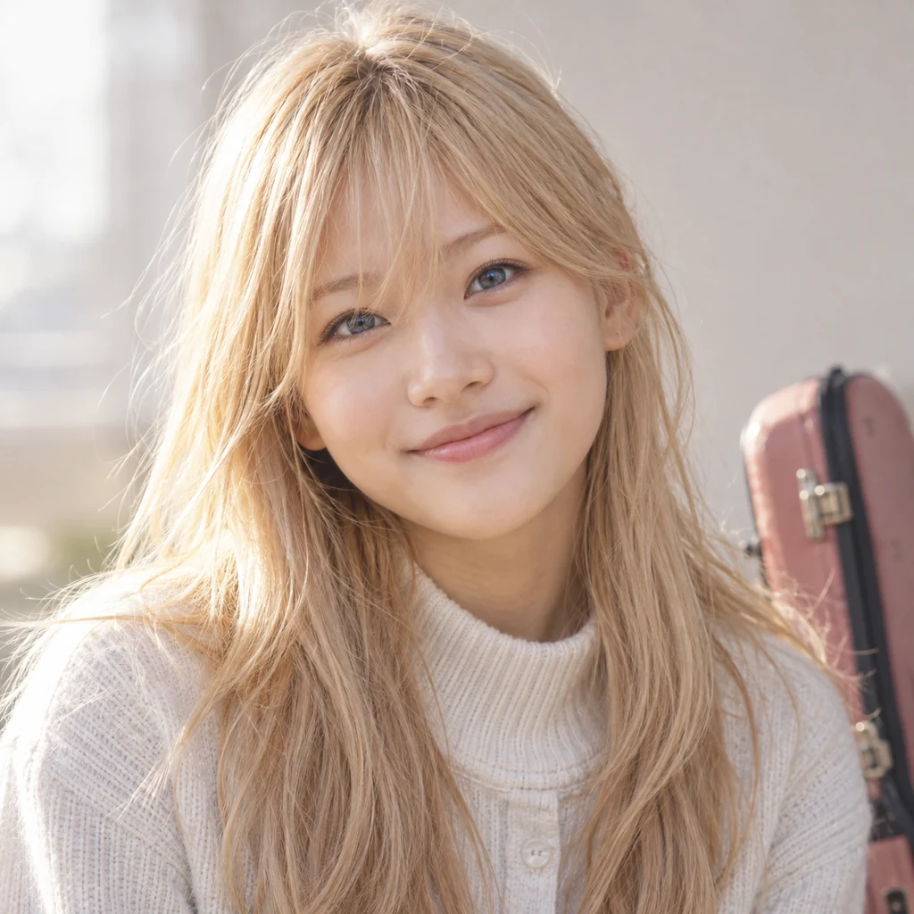 Kaori Miyazono live-action AI portrait