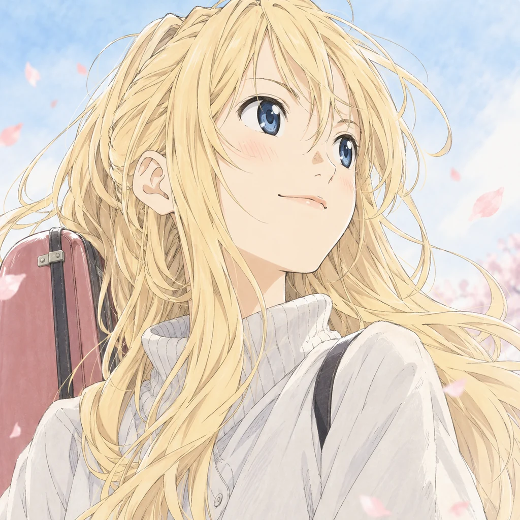 Kaori Miyazono AI 辅助角色插画