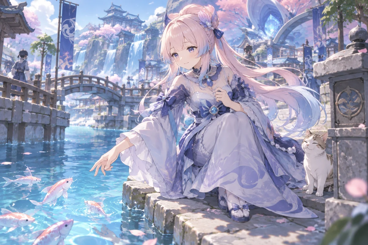 珊瑚宫心海 AI 插画