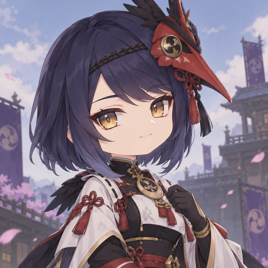 Kujou Sara AI 辅助角色插画