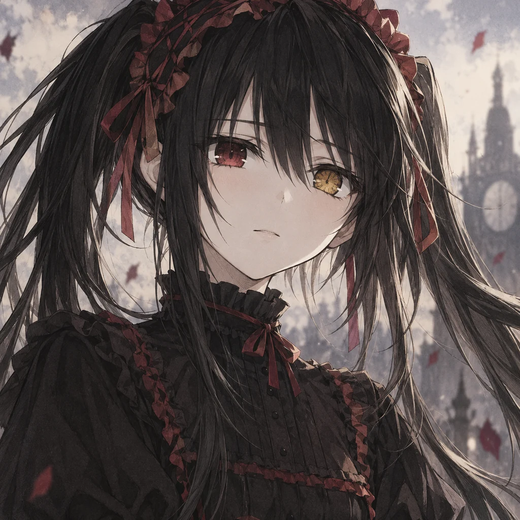 Kurumi Tokisaki AI 辅助角色插画