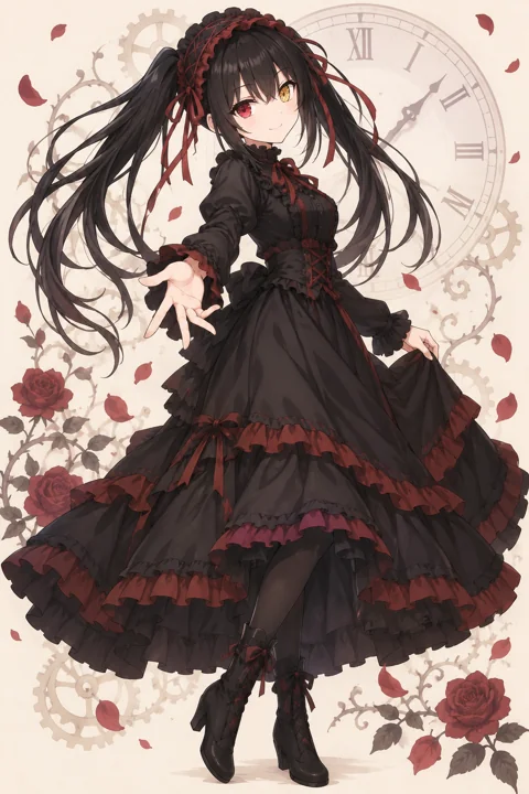 Kurumi Tokisaki角色示意插画