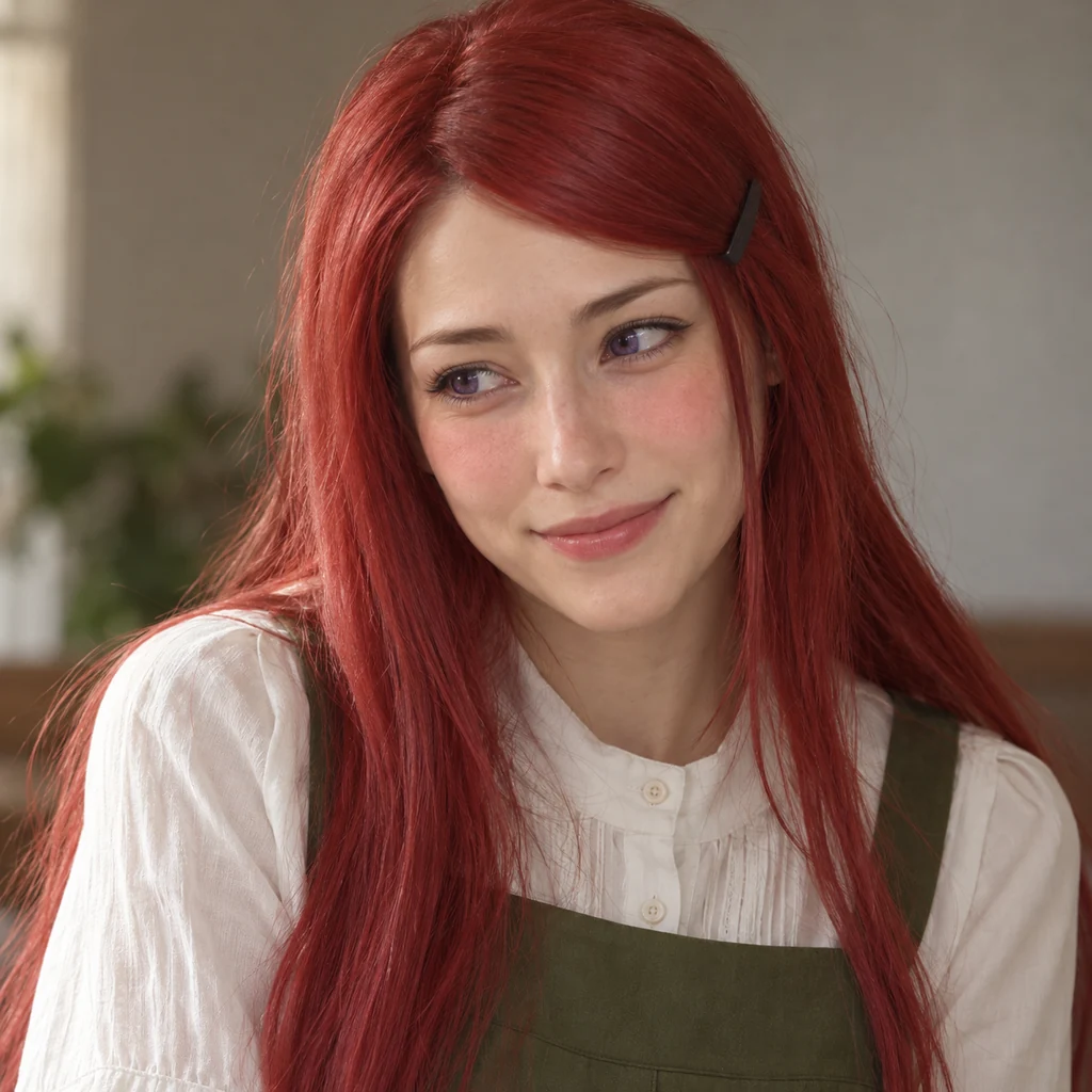 Kushina Uzumaki live-action AI portrait