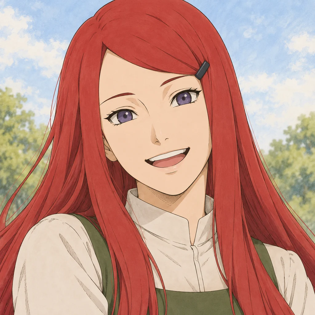 Kushina Uzumaki AI 辅助角色插画