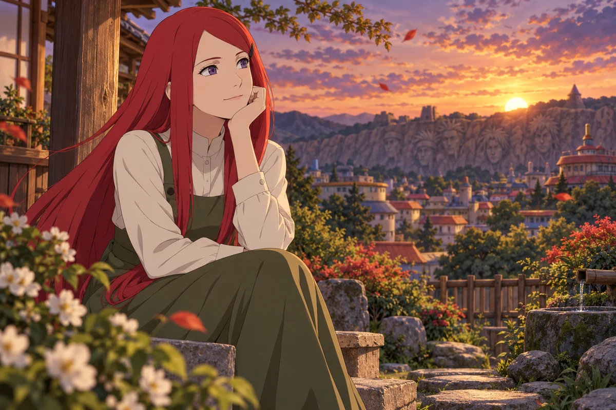 Kushina Uzumaki AI 插画