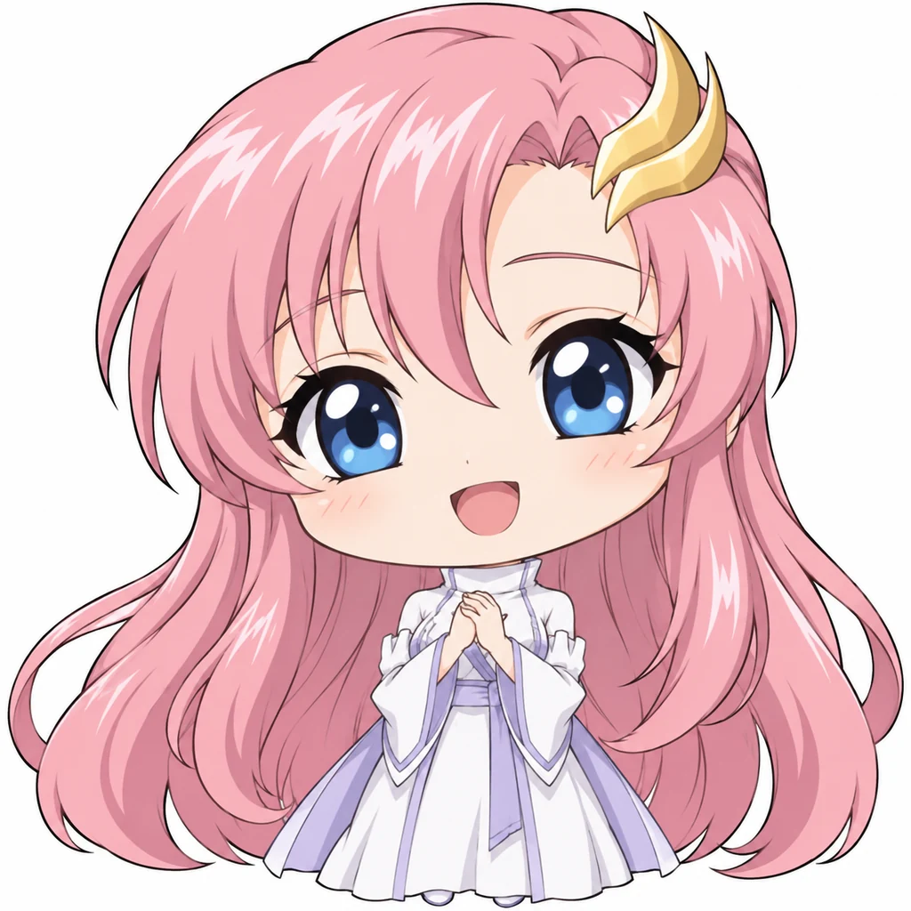 Lacus Clyne AI 辅助角色插画