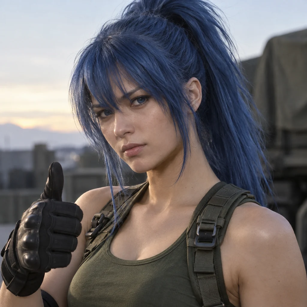 レオナ・ハイデルンの実写風AIポートレート