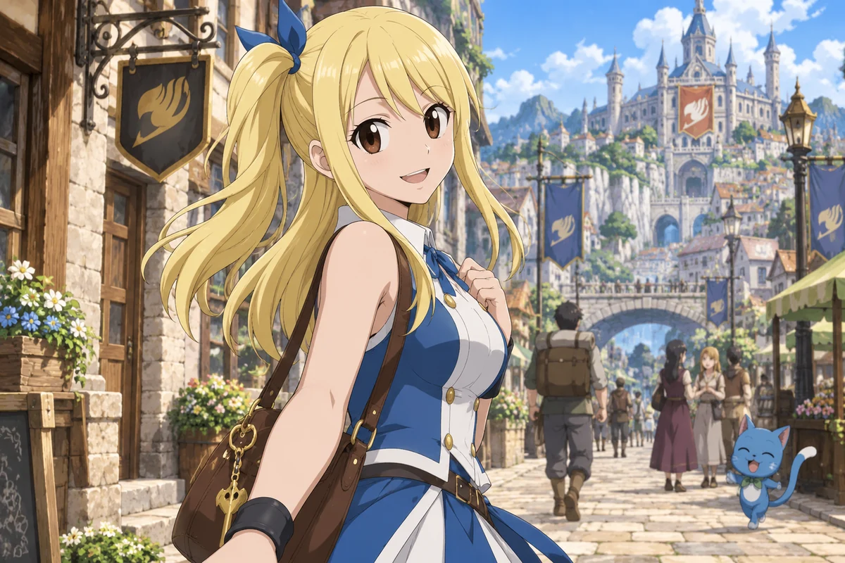 Lucy Heartfilia AI 插画
