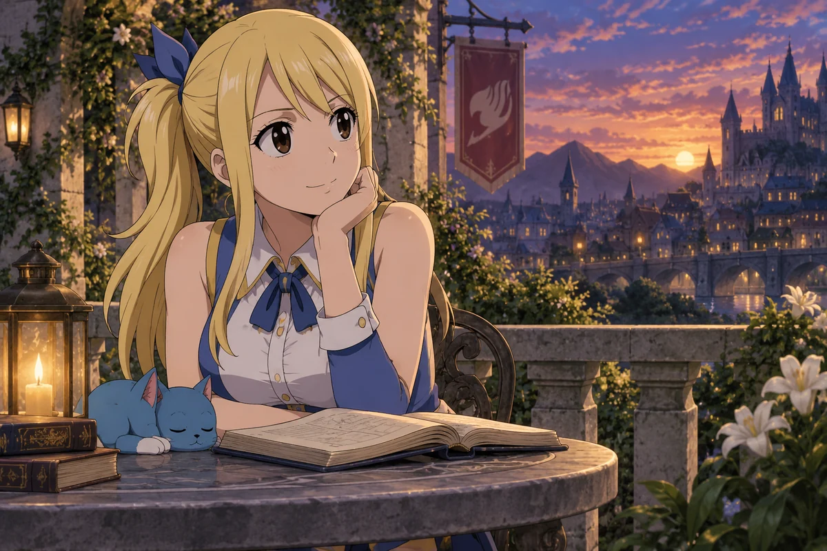 Lucy Heartfilia AI 插画