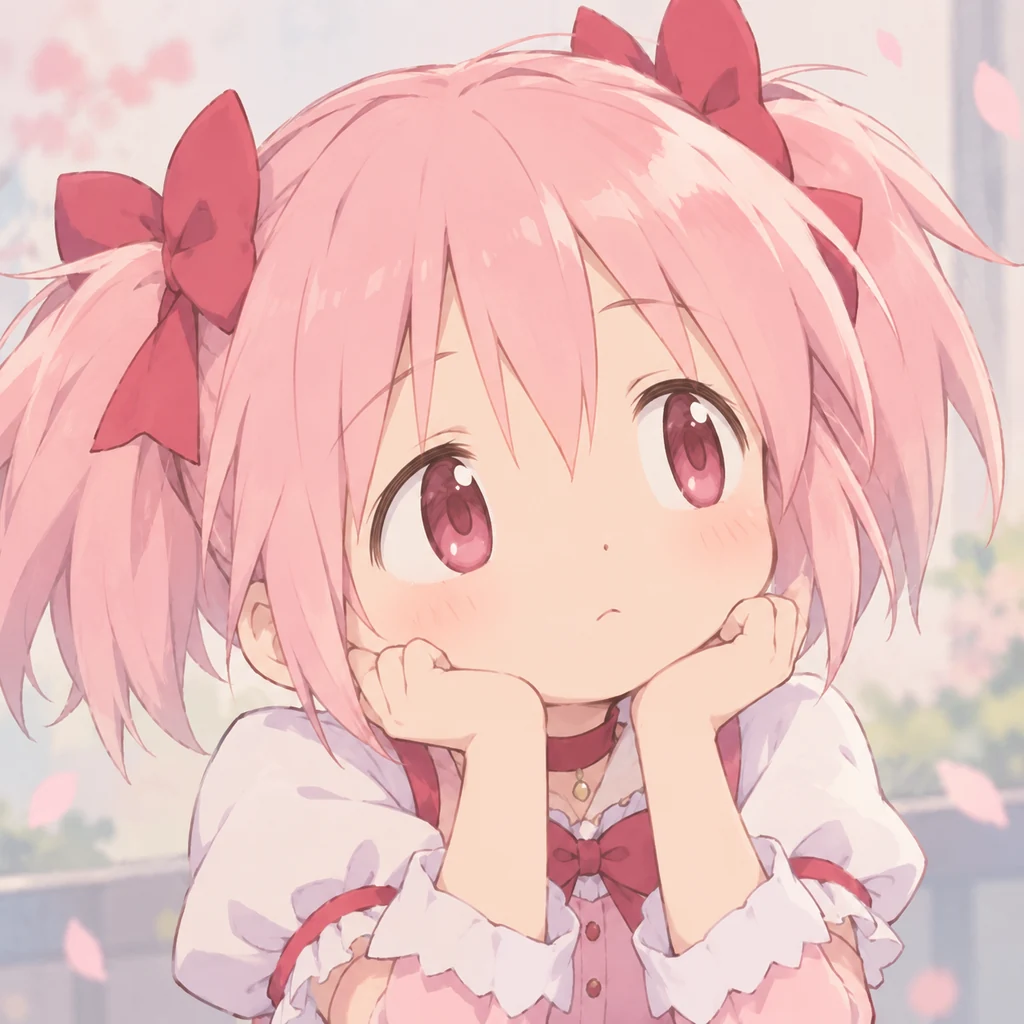 鹿目まどか AI 辅助角色插画