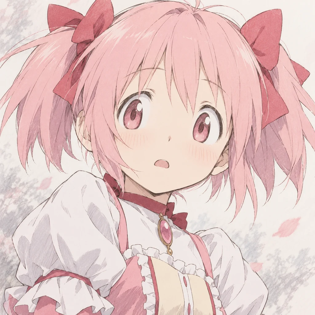 鹿目まどか AI 辅助角色插画