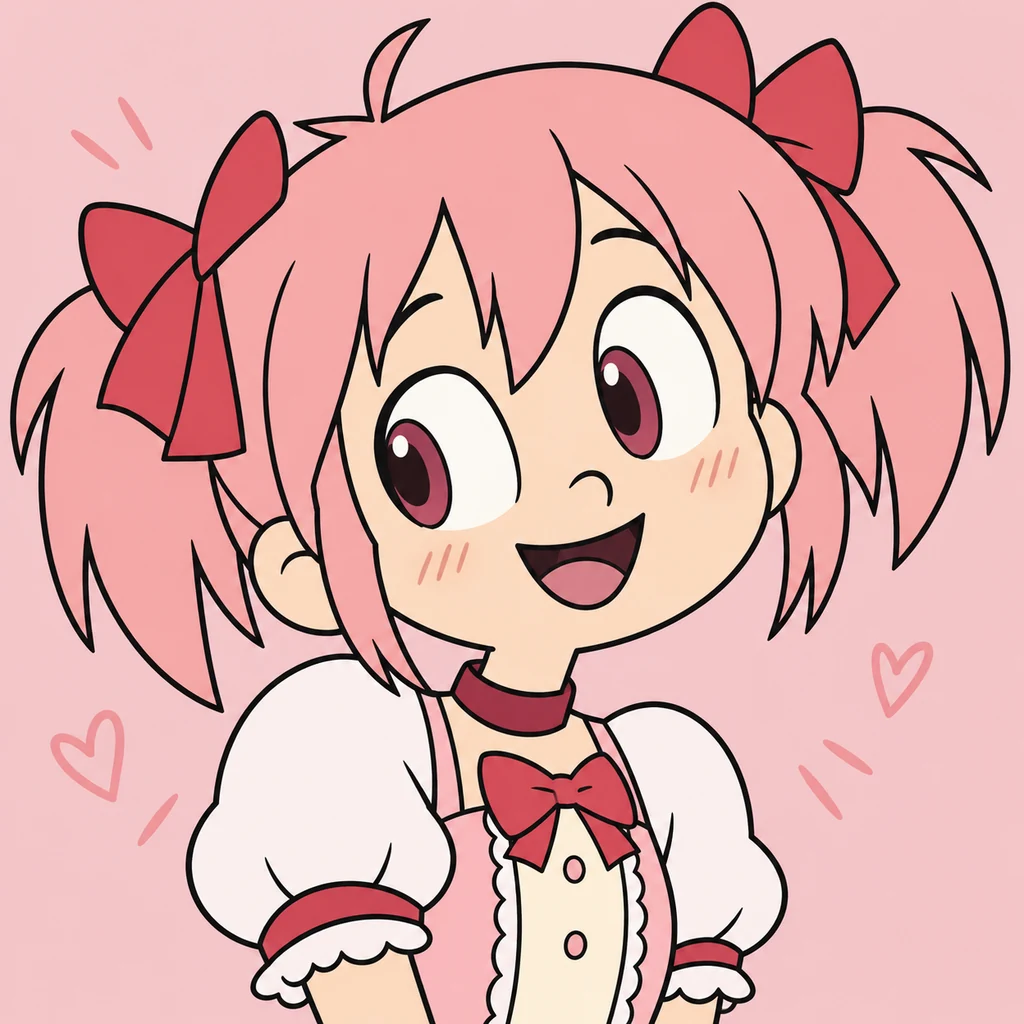 鹿目まどか AI 辅助角色插画