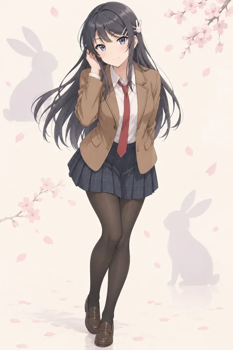 Mai Sakurajima角色示意插画