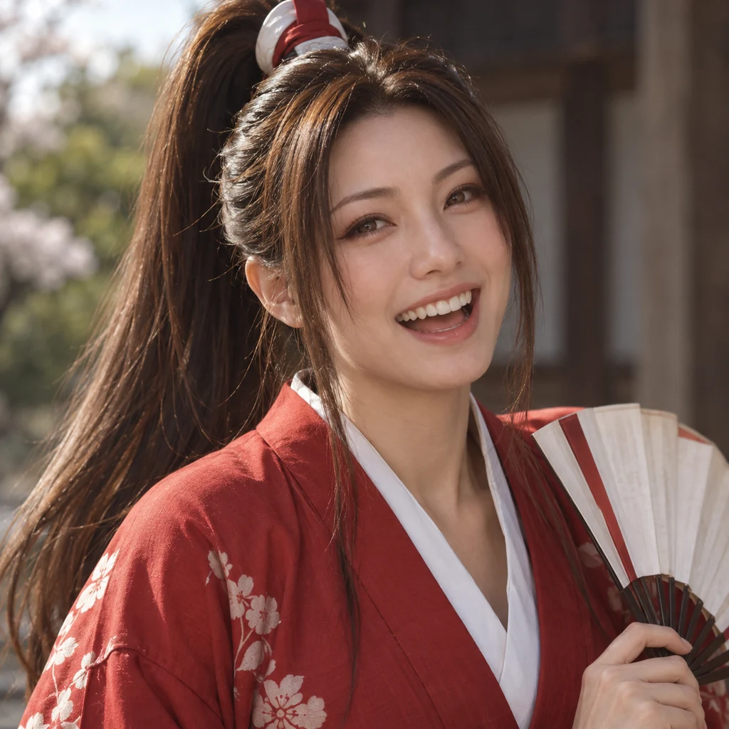 Mai Shiranui live-action AI portrait