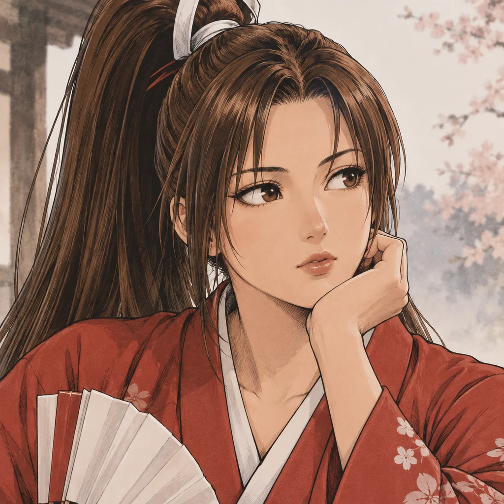 Mai Shiranui AI 辅助角色插画