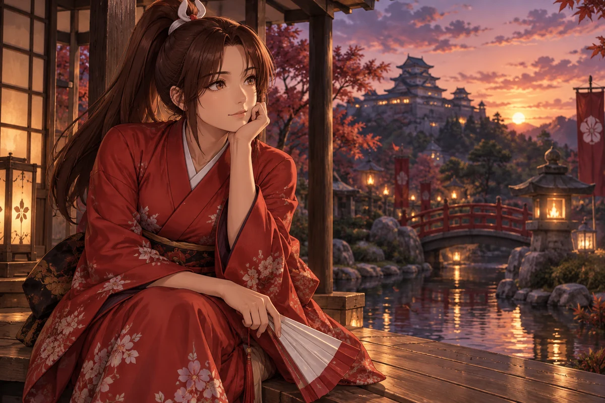 Mai Shiranui AI 插画