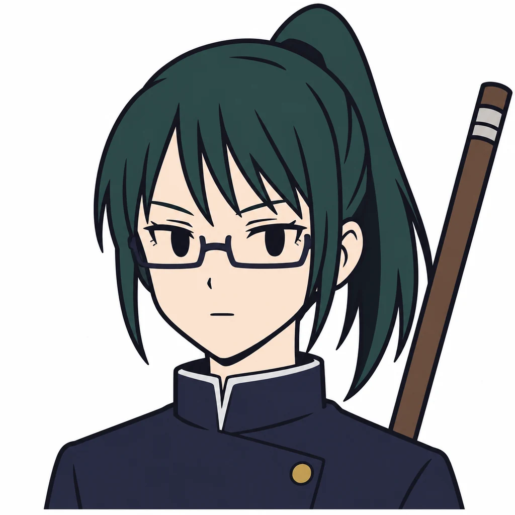 Maki Zenin AI 辅助角色插画