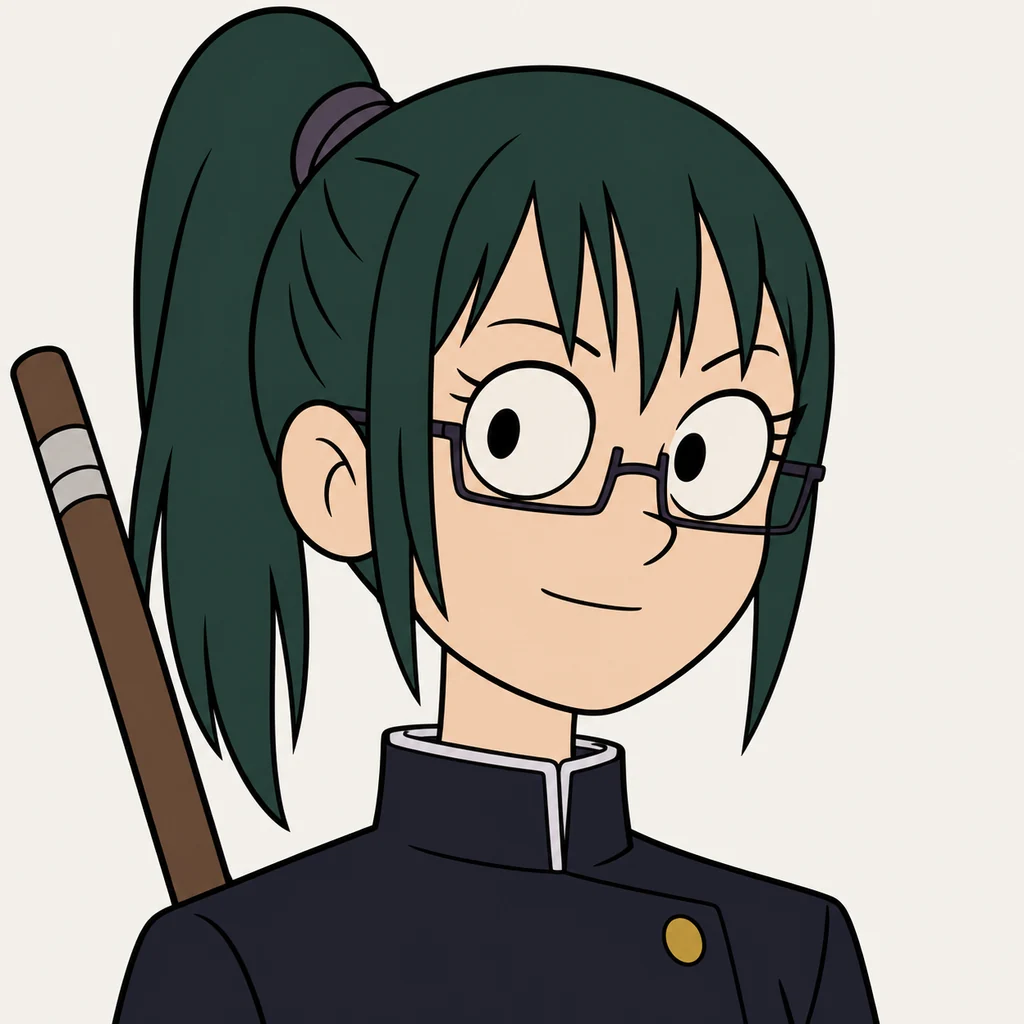 Maki Zenin AI 辅助角色插画