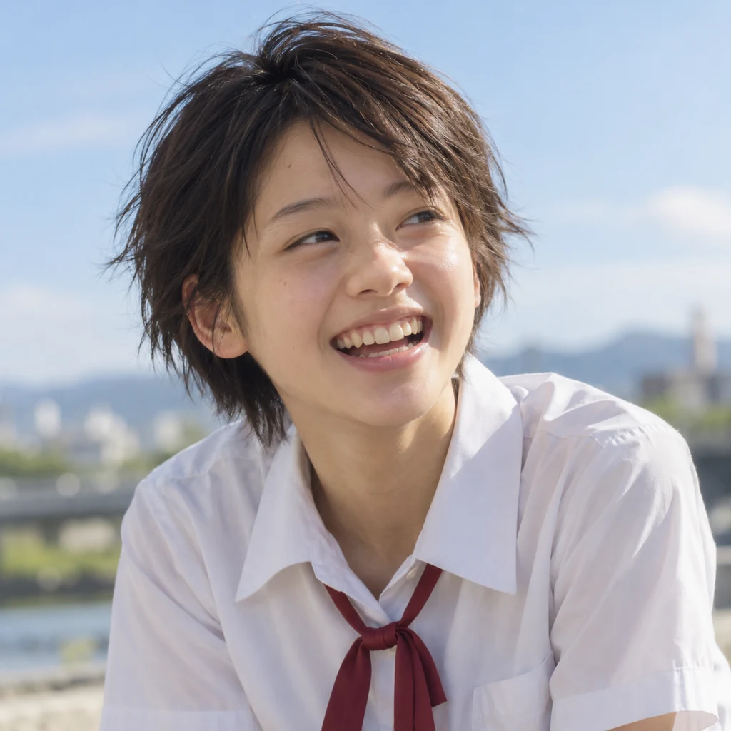 Makoto Konno live-action AI portrait