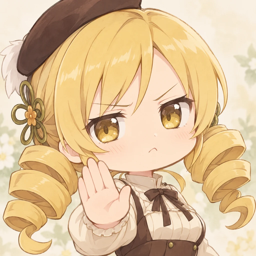 Mami Tomoe AI 辅助角色插画